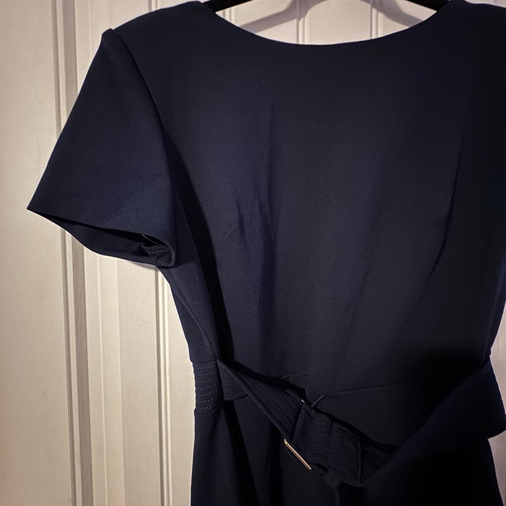 Calvin Klein Midnight Blue Belted Dress